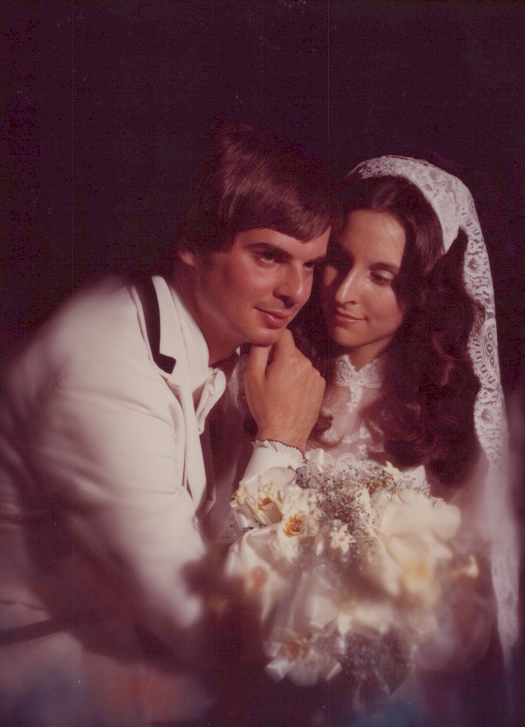 William and Adele on their wedding day in the 1970s